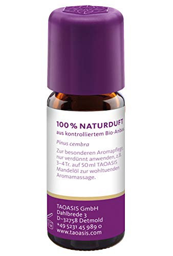 TAOASIS Zirbenöl Bio, 100% naturreines ätherisches Zirbe Öl aus Österreich - 3