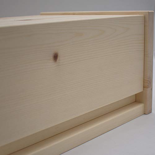 4betterdays.com NATURlich leben! Hochwertige Brotdose aus massivem Zirbenholz - Brotkasten mit aufklappbarem Deckel 42x26x16 cm (LxBxH) - plastikfrei & nachhaltig - Handarbeit aus - 6