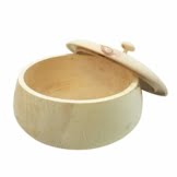 4betterdays.com NATURlich leben! Hochwertiger runder Brotkasten aus massivem Zirbenholz - Brotdose mit abnehmbarem Deckel - in verschiedenen Größen erhältlich 35x35x23 cm (LxBxH) - 1