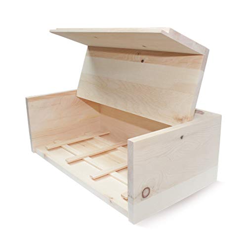 Zirben Familie ZirbenBrotkistl-länger frisch und guat, Holz, Natur, 16 x 45 cm - 2