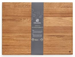 Edeldings XXL Massivholz Schneidebrett aus Eiche | Groß 40 х 30 | Küchenbrett Holz aus Europa | Antibakterielles Holzschneidebrett, Servierbrett, Holzbrett, Eichenholz massiv für Küche - 1